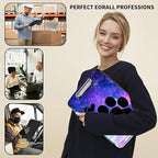 File Clipboard Storage with Pen Holder High Capacity Plastic Nursing Clipboards File Folder Storage Box Clipboard with Heavy Duty Clips for Teacher,Doctor,Offices-Dog Paw Print