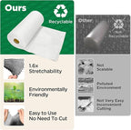 Honeycomb Packing Paper, 12"x200' White | Perforated Honeycomb Packing Paper Recyclable Moving Supplies for Shipping & Moving | Plastic-Free Alternative to Bubble Cushion Wrap with 36 Fragile Stickers