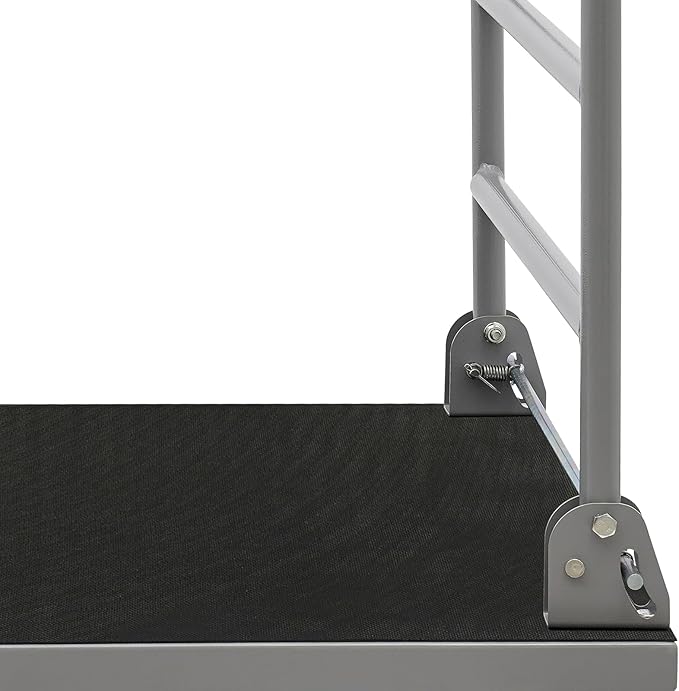 Heavy Duty Foldable Platform Truck Cart with 4 Wheels,41'' L x 25'' W Steel Rolling Flat Cart Push Cart Dolly Large Hand Truck Dolly 2200LBS Capacity Moving Hand Dolly for Groceries,Garage,Warehouse