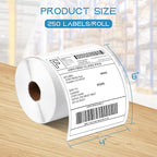 MFLABEL 4x6 Thermal Shipping Labels - 20 Rolls of 250, Perforated & Smudge-Proof Direct Thermal Labels Compatible with Rollo, Zebra, Munbyn |for Amazon USPS UPS FedEx Shopify (Not for Dymo/Brother)