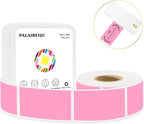1x2 Inch Thermal Labels,500PCS Rectangle Stickers,Waterproof Removable Blank Stickers for Address,Jars,Freezer Containers & Pantry Organization,Pink