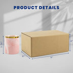 Golden State Art 9x6x4 Inches Shipping Boxes 28 Pack, Brown Corrugated Cardboard Box for Small Business Mailing Shipping and Storage