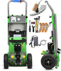 Electric Stair Climbing Dolly, 1250W Electric Stair Climbing Hand Truck, 900lbs Max Load Capacity, 3 Mode Folding Stair Climber Hand Trucks with Telescopic Handle for Moving Furniture (Green)