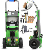 Electric Stair Climbing Dolly, 1250W Electric Stair Climbing Hand Truck, 900lbs Max Load Capacity, 3 Mode Folding Stair Climber Hand Trucks with Telescopic Handle for Moving Furniture (Green)