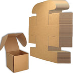 6x6x6 inches Small Shipping Boxes Set of 20 - Brown Mailer Corrugated Cardboard Boxes for Shipping Packaging Mailing Products