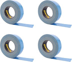 Brixwell 4 Rolls - Blue Double Coated Carpet Tape 2 Inch x 36 Yard Made in the USA