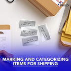 Perco Metallic Silver 3x5 Inch Perforated Sticker Labels — 150 Stickers Per Roll — with Permanent Adhesive for Product Labeling, Gift Boxes, Event Signage, Decorative Packaging & More — Made in USA