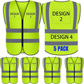 BeautyWill Custom Logo Safety Vest S,M,L,XL,2XL,3XL,4XL Personalized Safety Vest High Visibility Apparel