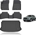 KELCSEECS® Floor Mats & Cargo Liner Custom for 2020-2026 Hyundai Venue (Only Fits Cargo Mat for Top Position),All Weather Protection TPE Floor Liners Front & Rear Row Full Set Accessories Black