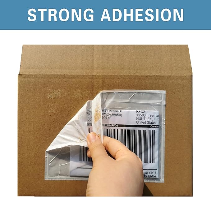 1000 Pcs 9.5"x6.7" Self-Sealing Packing List Envelope Pouches, Clear Adhesive Top Loading Packing Envelopes for Shipping Supply, Mailing Pouch Enclosed Bags Packing Slip & Invoice Labels
