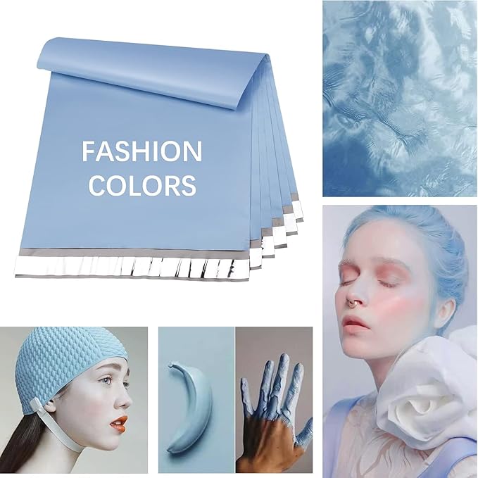Metronic Poly Mailers 14.5x19 70,000 Pack Large Shipping Bags for Clothing Mailing Bags with Strong Self-sealing Adhesive Waterproof and Tear-Proof Shipping Bags Bulk in Blue