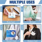 500 Pack 5mil 2.25“x3.75" Thermal Laminating Pouches Badge Laminate Pouches Clear Laminated Luggage Tags Printable Laminator Pouches for Business Permits Cards (100, 3"x4"-5mil)