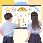 JAV Smart Board Interactive Whiteboard for Classroom Office Home, 4K UHD 8+128GB Touchscreen Smartboard with Built-in EDLA Licensed Android OS & Open App Ecosystem, Wi-Fi & Bluetooth