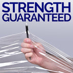International Plastics Co. 18" 70 Gauge Plastic Stretch Film/Wrap 1500ft 500% Stretch Clear Cling Durable Adhering Packing Moving Packaging Heavy Duty Shrink Film