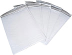 400-Pack 7.25x11.25" White Poly Bubble Mailers, Padded Shipping #1 Envelopes Self Seal Tear Resistant Lightweight Mailing Bags for Small Business, Books, DVDs, Gifts