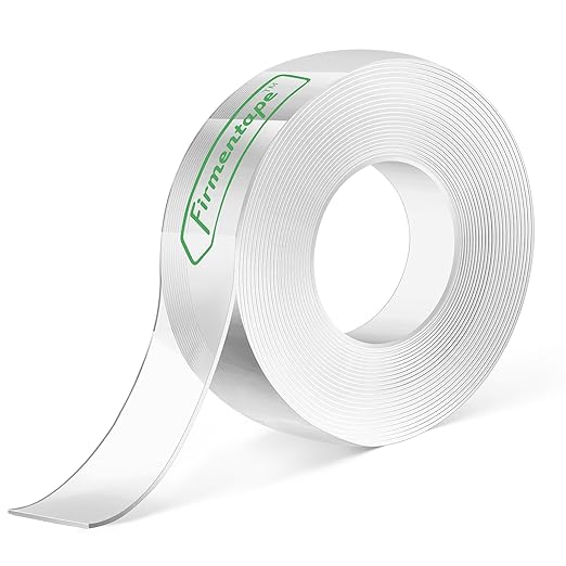 Clear Double Sided Tape(1 in x 10 ft) Mounting Tape,Strong Adhesive,Residue-Free for Hanging Pictures, Mounting Decor