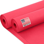 24" x 1200" (100 ft) Red Kraft Paper Roll (Value Pack of 2), 45 lbs Thickness, Made in USA Colored Kraft Paper for School, Bulletin Board - Odorless, Non-Toxic, Safe for Kids