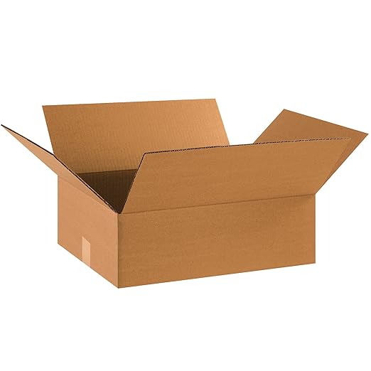 TAPE LOGIC 17 x 14 x 5 Corrugated Cardboard Boxes, Flat 17"L x 14"W x 5"H, Pack of 25 | Shipping, Packaging, Moving, Storage Box for Home or Business, Strong Wholesale Bulk Boxes