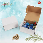 WIFTREY 8x6x4 Small Shipping Boxes 25 Pack for Mailing,Packing, White Corrugated Cardboard Boxes for Small Business