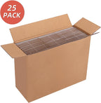 25 Packs Small Shipping Boxes 7x4x4 Inches, White Corrugated Cardboard Box for Shipping, Packing, Business, DIY