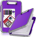Thicker Clipboard with Storage, Internal Pen Pouch Included, A4 / Letter Size, Toughest Construction Clipboard with Waterproof, Heavy Duty Clip Boards 8.5x11 with High Capacity for Office