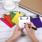 6 PCS MiNi Clipboard，Pretty Cute Small Clipboards 4×6 Inch A6 for Classrooms, Offices, Restaurants, Doctor Offices (Set of 6 Colors)