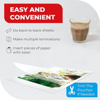 5MIL Thermal Laminating Sheets (100 Count) 9x11.5 inch, Letter Size Dry-Erase Friendly Laminating Pouches, Compatible with Laminators, Crystal Clear Laminated Finish