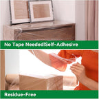 Stretch/Shrink Wrap Roll 5" x 1200' - Industrial Plastic Wrap for Moving, Heavy Duty 80 Gauge, 600% Stretch for Packing, Pallets, Shipping&Furniture Protection-2 Rolls