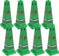 Reserved Parking Sign, 26.4-Inch Green Plastic Cone, High-Visibility