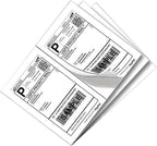 SJPACK 1600 Half Sheet Laser/Ink Jet Shipping Labels Mailing Blank White Labels