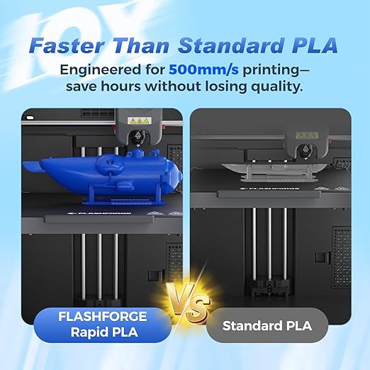 FLASHFORGE Rapid PLA Filament 1.75mm Aurora Red, 500mm/s High Speed Printing, 3D Printer Filament 1kg Spool, Dimensional Accuracy +/- 0.02mm, Enjoy Exceptional Print Quality