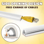 39 Inch Wall Cord Hider, Silicone Self Adhesive Cable Hider Cord Cover, Flexible Wire Covers for Cords Cable Cover Cable Concealer for Wires W0.59” H0.39” White