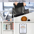 ZCZN Metal Clipboards, 6 Pack Heavy Duty Aluminum Clipboards 12 x 9 Inches, A4 Letter Sizer Document Holder with Low Profile Clip, Suitable for School, Office, Jobsite or Medical Staff, Black