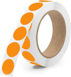 Fluorescent Orange 1-Inch Circle Dot Stickers – 1,000 Round Strong Adhesive Labels per Roll, Colored Stickers for Garage Sale Price Tags, Classroom, Inventory, Office & Yard Sale Supplies, Made in USA