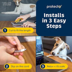 PROTECTO Heavy Duty Cord Protectors from Pets No Chew Solution, 7ft Easy to Use Dog & Cat Cord Protector, Clear & Odorless Critter Cord Covers for Pets, Power Audio & Video Wire Protector Tubing