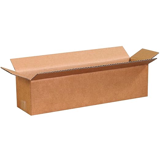 BOX USA Shipping Boxes 16"L x 4"W x 4"H 25-Pack Long Corrugated Boxes for Moving, Shipping, Mailing, Packing, Packaging and Storage