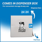 2024 Year Labels, Doctor Stuff 2024 Chart Stickers, Light Blue Color Coded, Medical Arts Press Style, USA Made Year Labels for End Tab File Folders, 500/Roll, 1 Roll, 3/4" x 1-1/2"