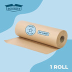 The Boxery Kraft/Brown Kraft Paper Roll, 24” x 10,800” (900’)-40lb. Thickness-Brown Wrapping Paper, Natural Kraft Packing Paper, Void Fill, Arts/Crafts, Bulletin Boards, Gift Wrapping