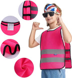 A-SAFETY Kids High Vis Reflective construction Safety vest customized LOGO