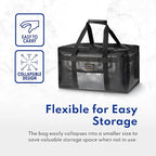 New Star Foodservice 1028690 Commercial Quality Insulated Food Delivery Bag Full-Size, (21.5" W x 11" H x 12.5" D), Black