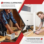 Labor Saving Arm Jack Handle 2 Pack,12 in Construction,Multifunctional Furniture Jack for Installing Cabinets and Wall Tile Height Adjuster Handheld Lifter Tool, Load 440LBS