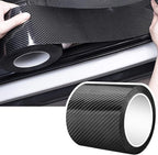 DGSL Car Door Edge Guards Door Sill Protector, 2.7In x 16.4Ft 5D Carbon Fiber Car Wrap Film, Vinyl Automotive Wrap Film Anti-Collision Fits for Most Car (Black)