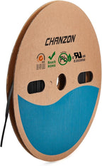 Chanzon 2:1 Ratio - 80Ft Roll - 9/32" (7mm) Heat Shrink Tubing 2:1(25M Total Length) Black Polyolefin Sleeving Wrap Shrinking 2 to 1 1pcs