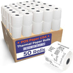 3 1/8" x 119' Thermal Paper (50 Rolls/Case) - BPA Free