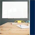 Quartet Magnetic Dry Erase Board, 72" x 48" Glass White Board for Wall, Frameless, InvisaMount, White (Q25F03IMW)
