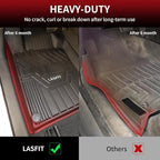 LASFIT Floor Mats for Nissan Rogue 2021-2026 (Not Fit Rogue Sport), Custom Fit All Weather Protection Durable TPE Floor Liners for Nissan Rogue S/SV/SL/Platinum 2021-2026 1st & 2nd Row Car Mats, Black