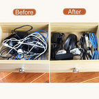 150PCS 8 Inch Cable Ties Reusable Multi-Purpose Wire Ties Cord Organizer Adjustable Cable Management 5 Colors