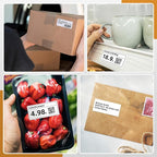 Suminey - Compatible Barcode Labels Replacement for Brother DK-1209 (2.4 in x 1.1 in), Use with Brother QL Label Printers [10 Rolls/8000 Labels + 1 Frame]