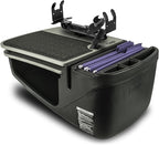 AutoExec AE-GMCD-PM-PS-GT GripMaster Car Desk for Your Vehicle Workstation and Mobile Office, Grey with Phone Mount and Printer Stand