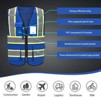 AYKRM Custom Logo Personalised Printed High Visibility Reflective 2 two tone work construction Safety Vest